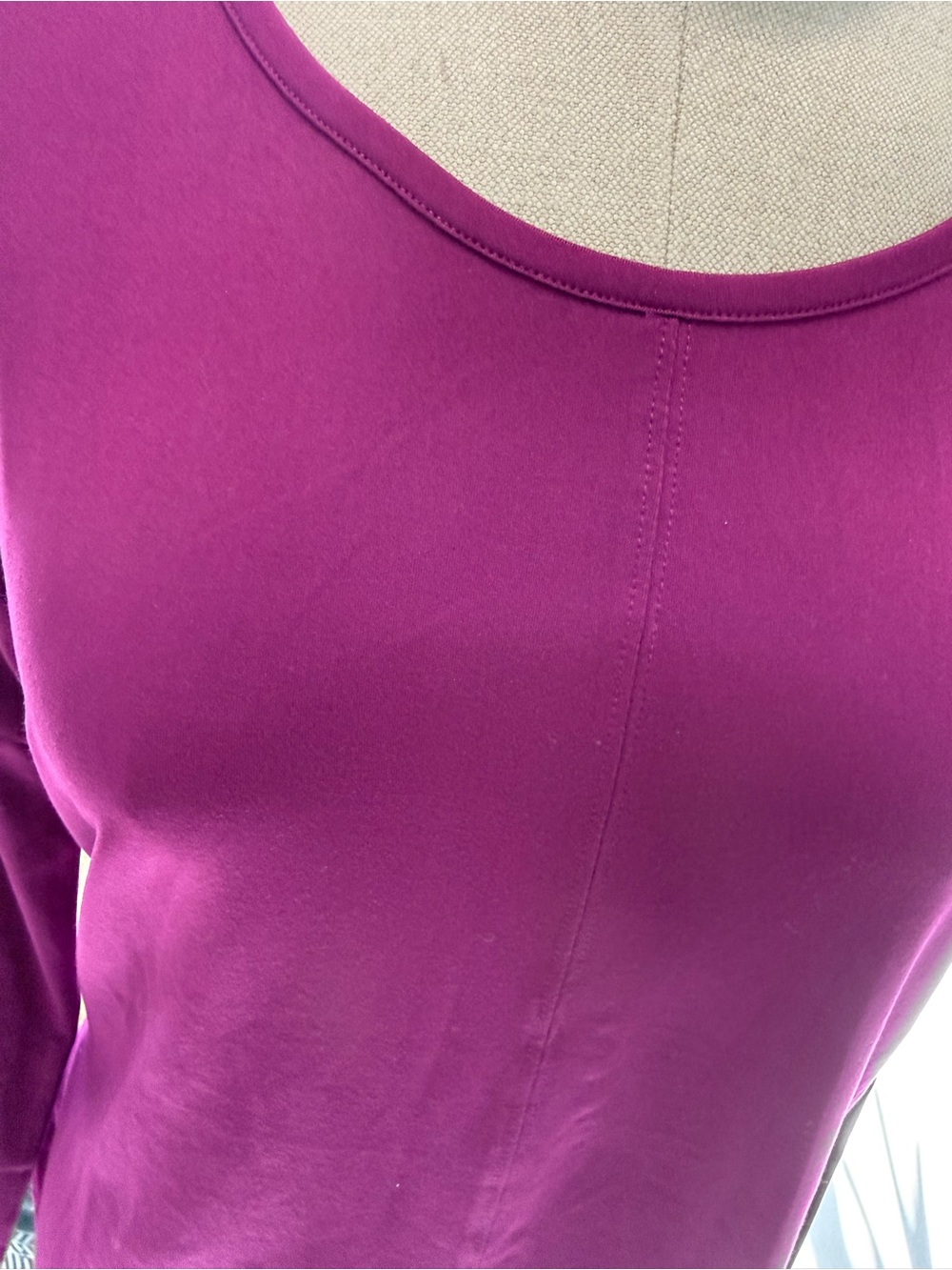 Cuddl Duds Women's Long-Sleeve Scoop Neck Top — Plum - Picture 3 of 6